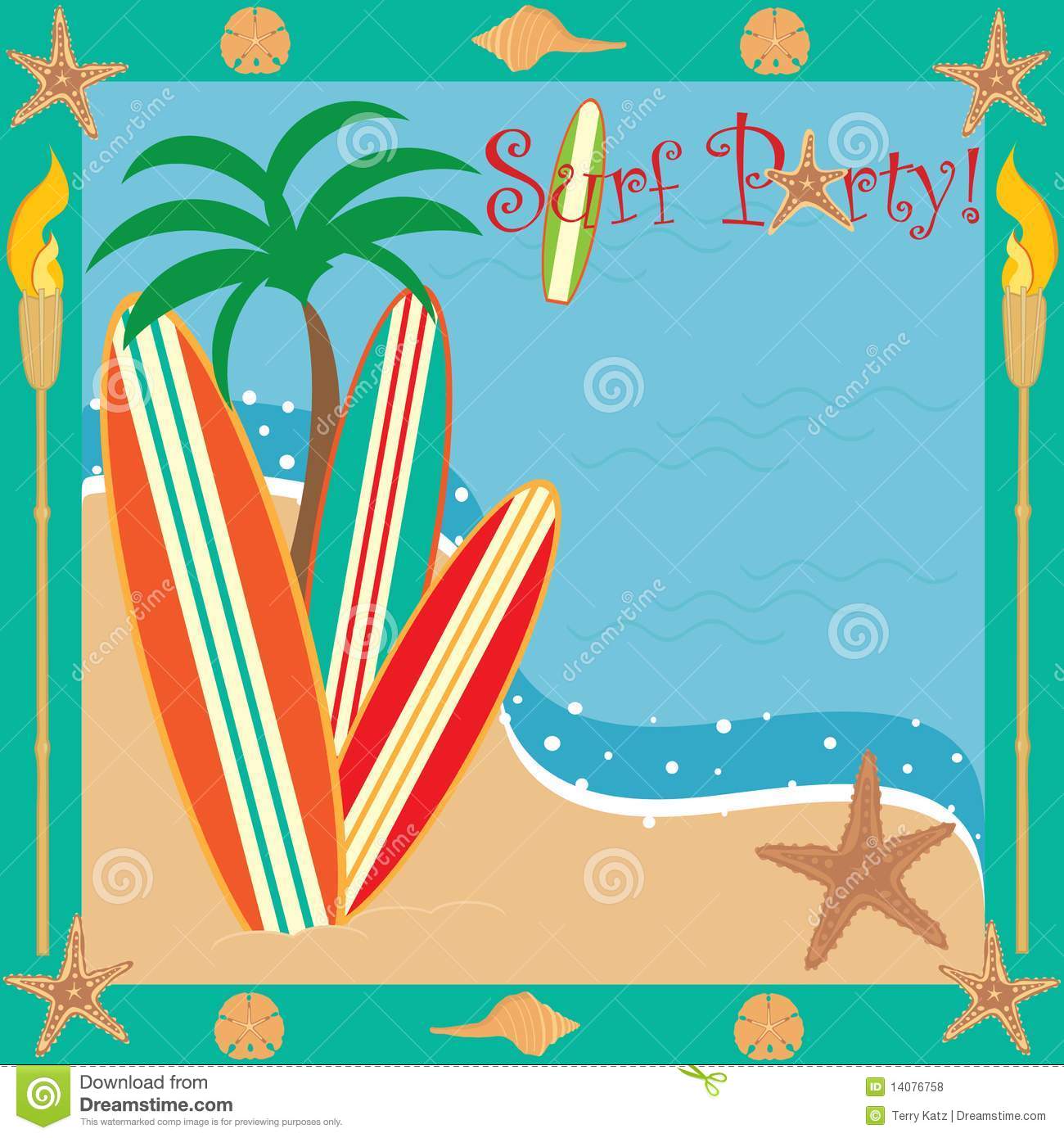 Surf Party! Royalty Free Stock Photos