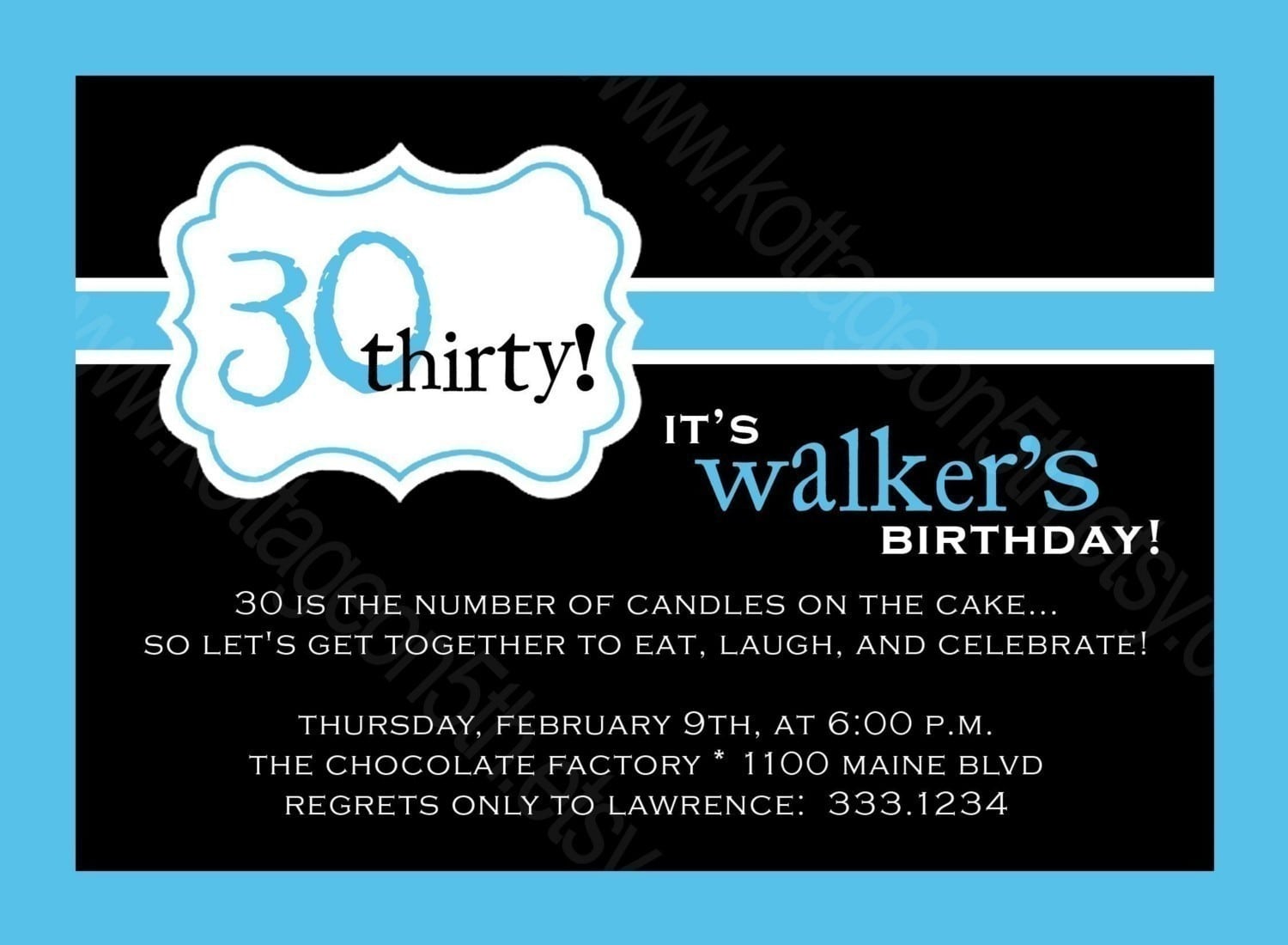Surprise Birthday Party Invitations For Men