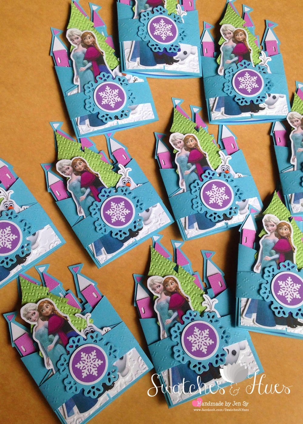 Swatches & Hues   Handmade With Tlc  Frozen Theme Gate Fold