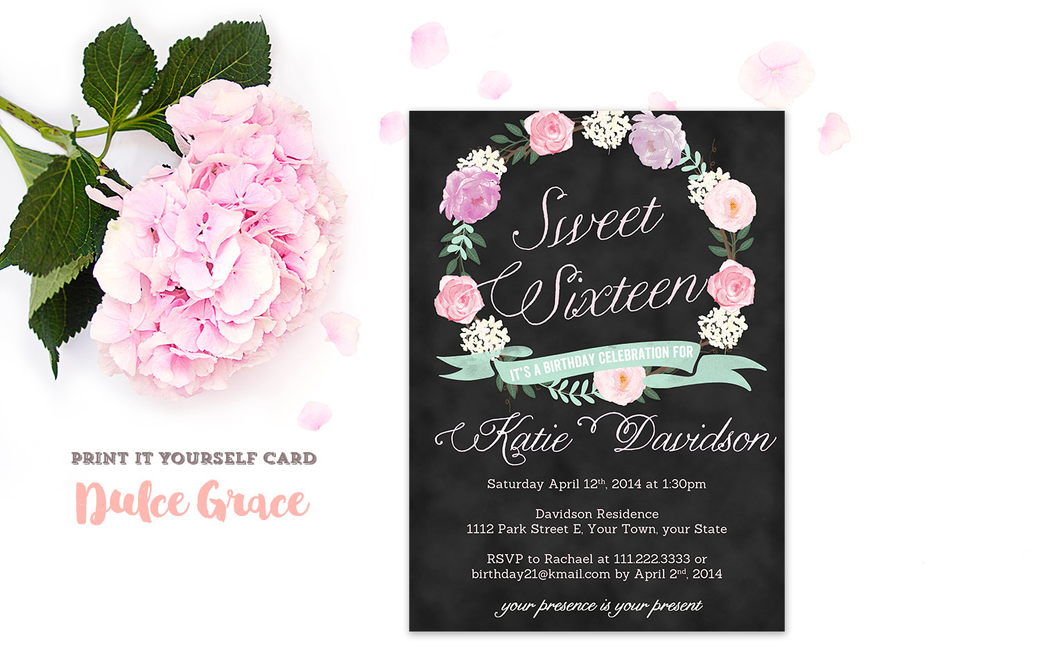 Sweet 16 Invitation