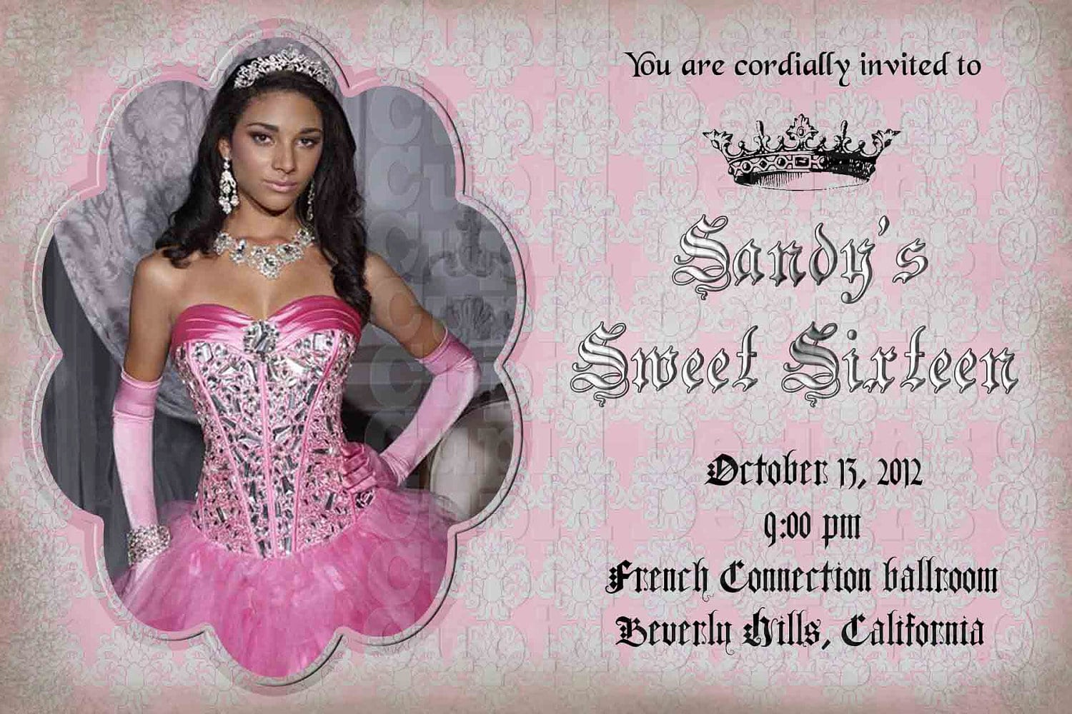 Sweet 16 Invitation Templates Free