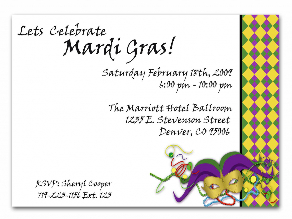 Tag  Mardi Gras Invitation Wording Samples