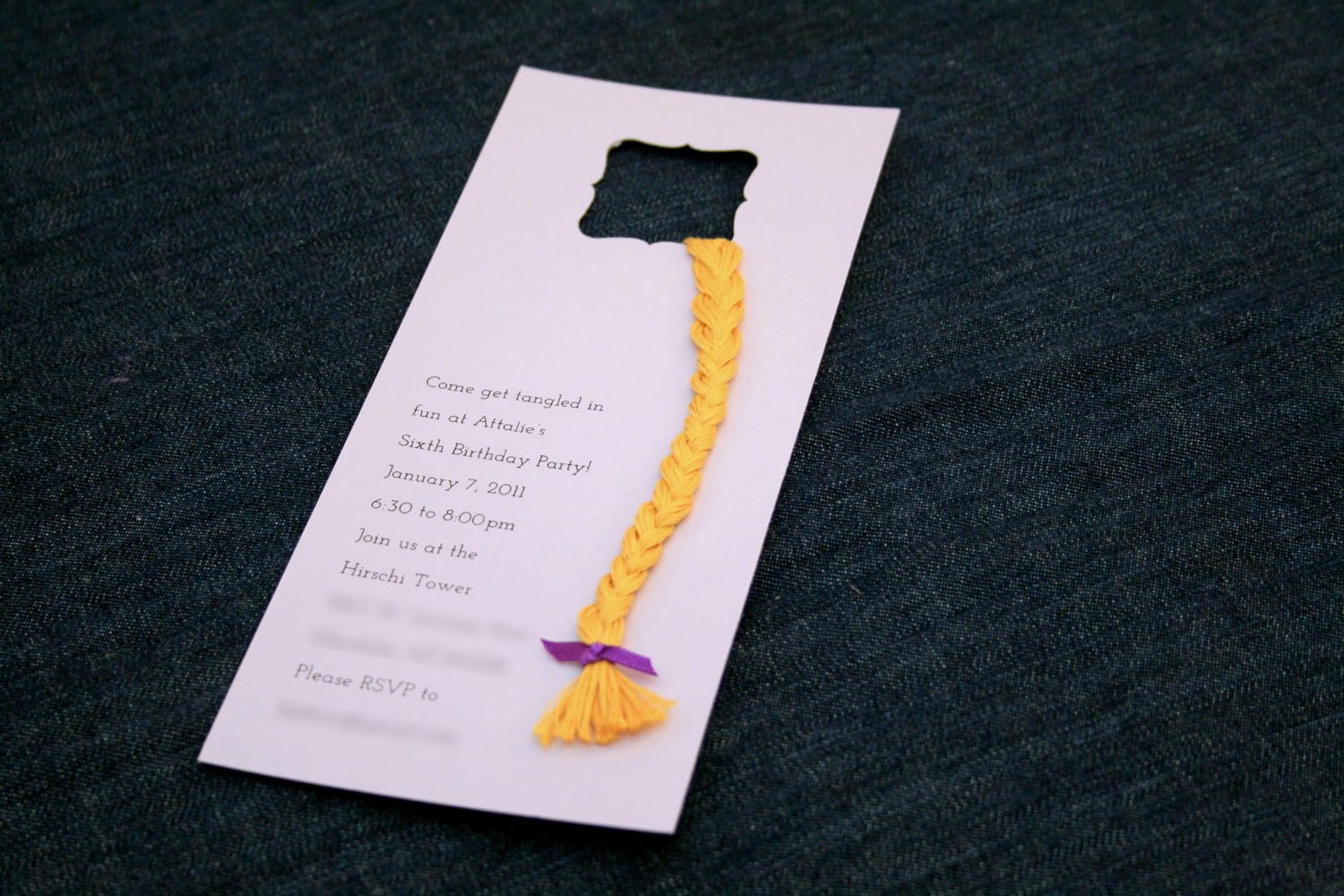 Tangled Birthday Party Invitation