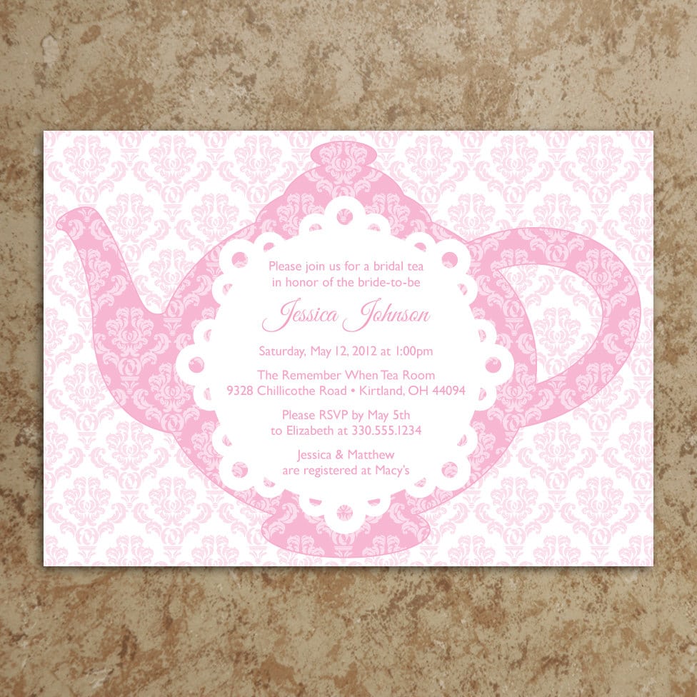 Tea Party Invite Idea