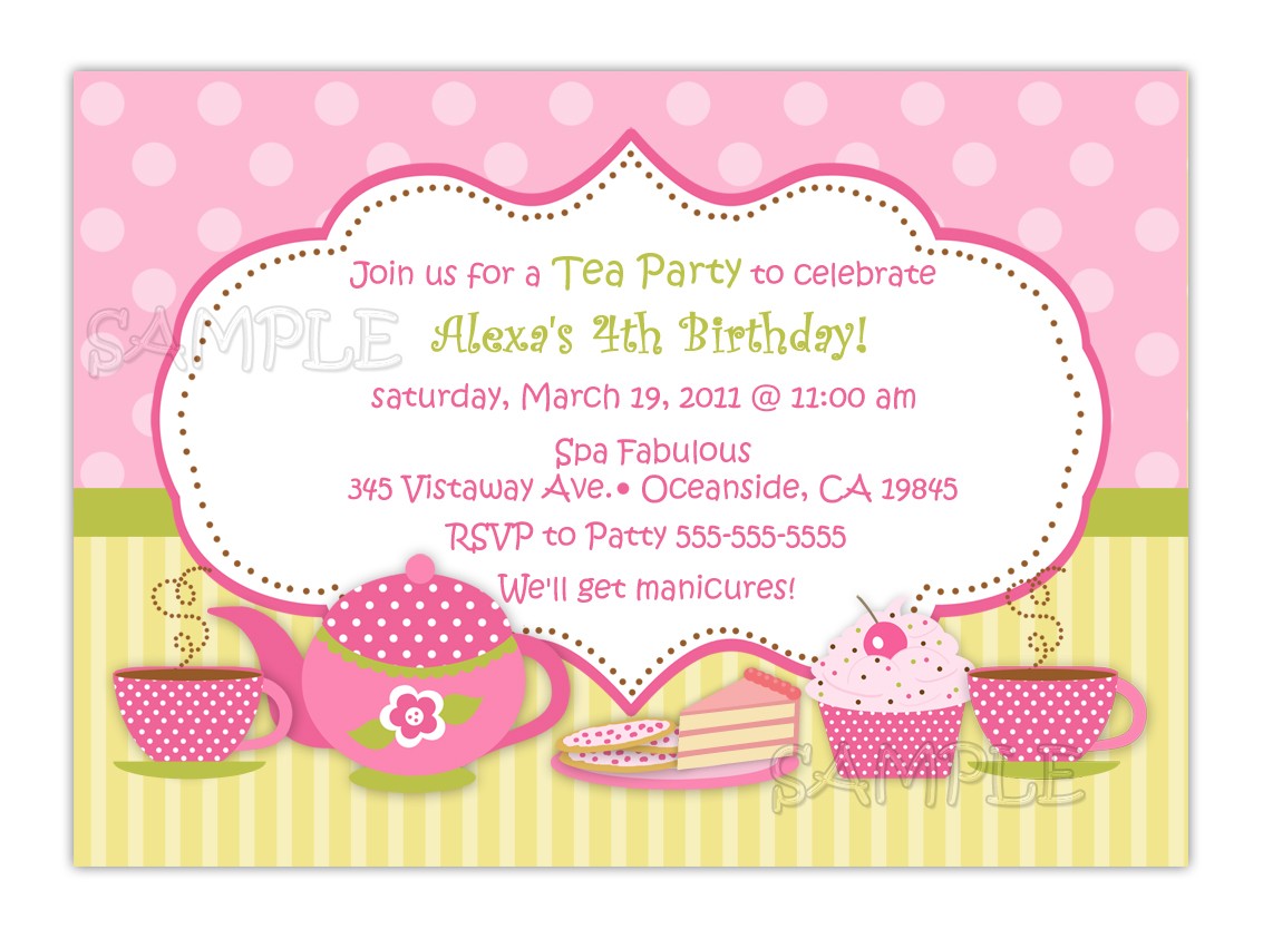 Tea Party Invites