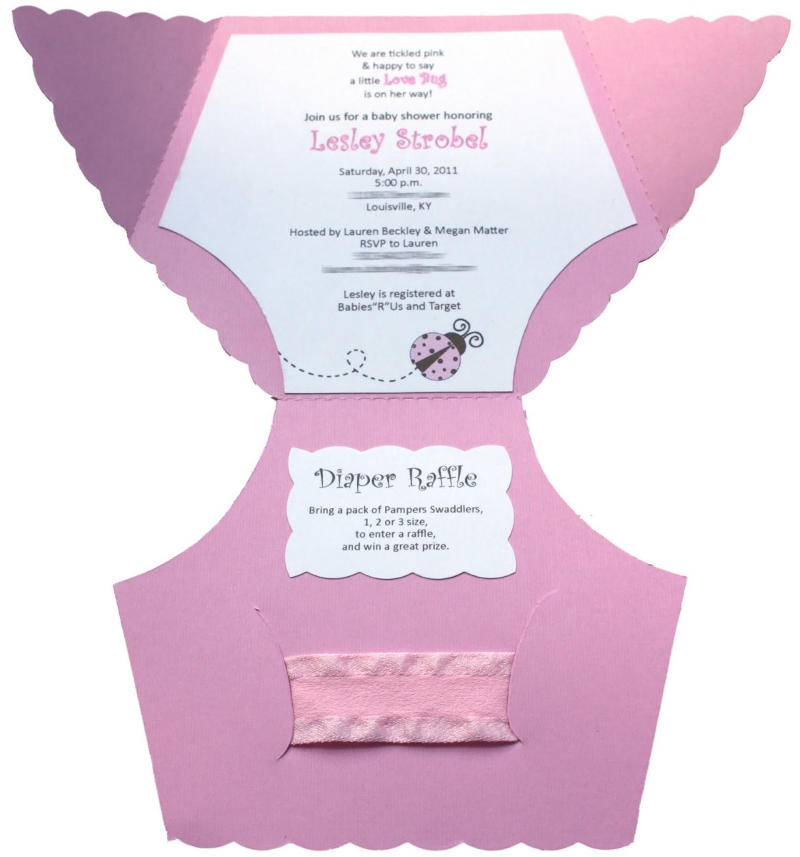 Templates Baby Shower Invitations That Look Like A Diaper Baby