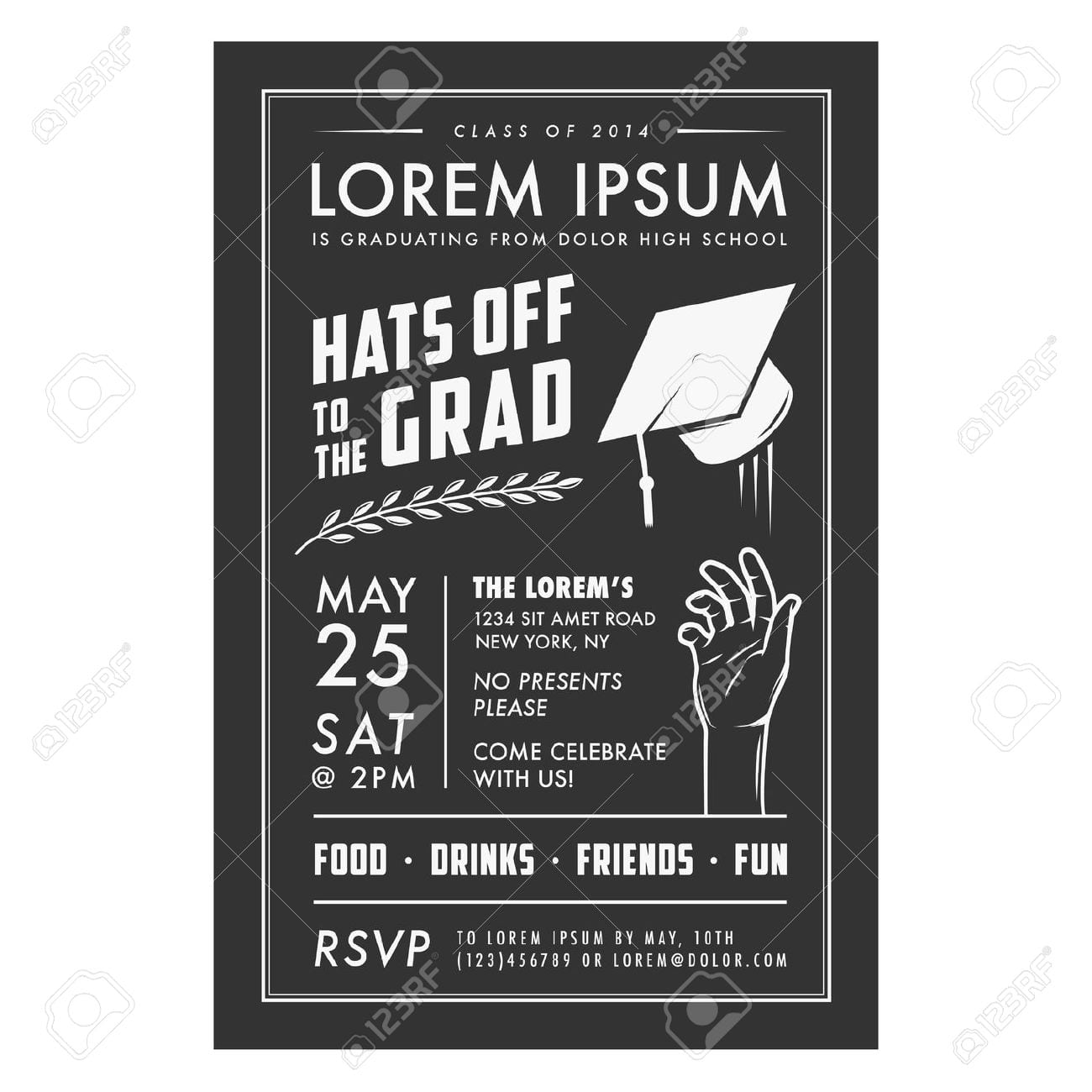 Templates Dual Graduation Party Invitations And Announcements Dual