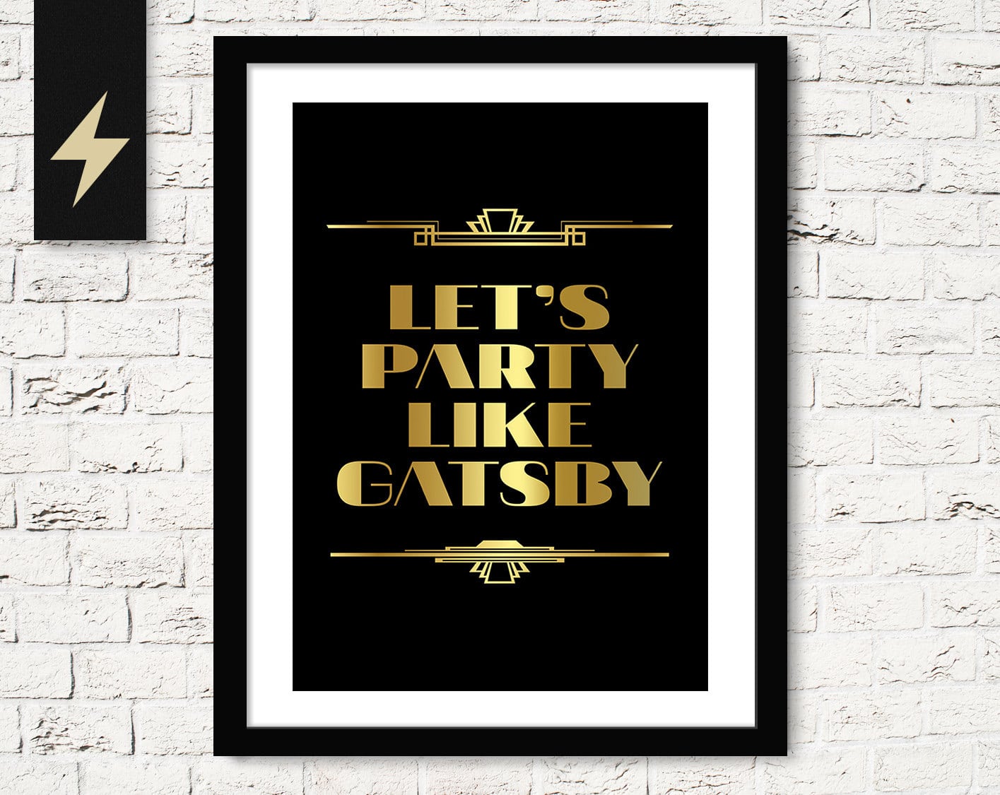 The Great Gatsby Poster  Roaring 20s Decor  Great Gatsby Wall