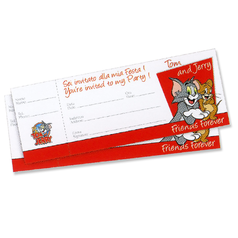 Tom & Jerry Friends Forever Invitations