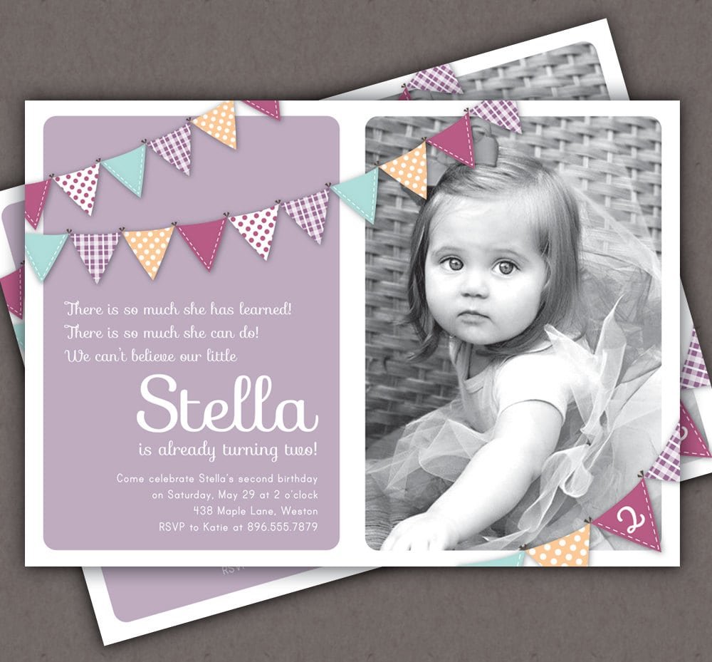 Two Year Old Birthday Invitations Wording