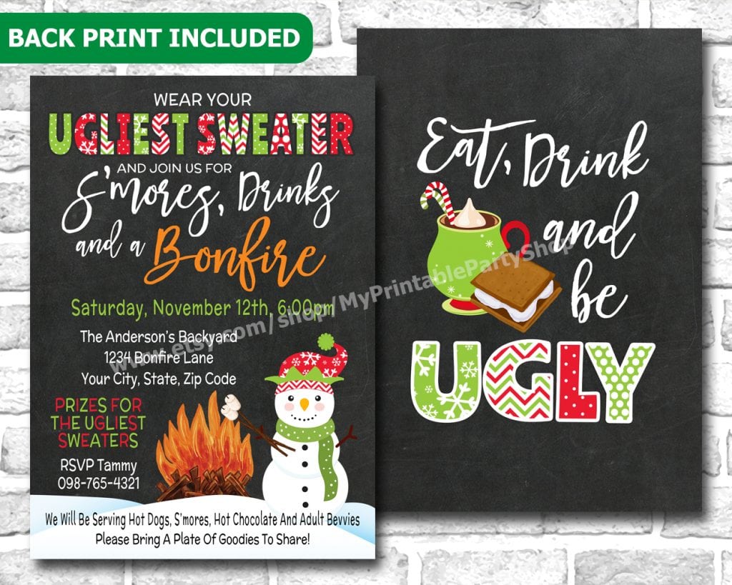 Ugly Sweater Party Invitations