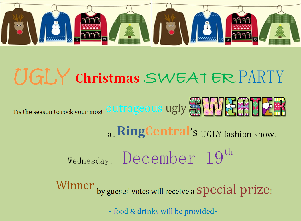 Ugly Sweater Party Invites
