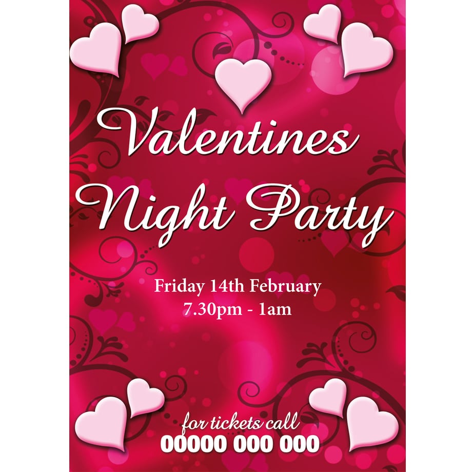 Valentine  Valentine Day Party Invitations Design Free Printable