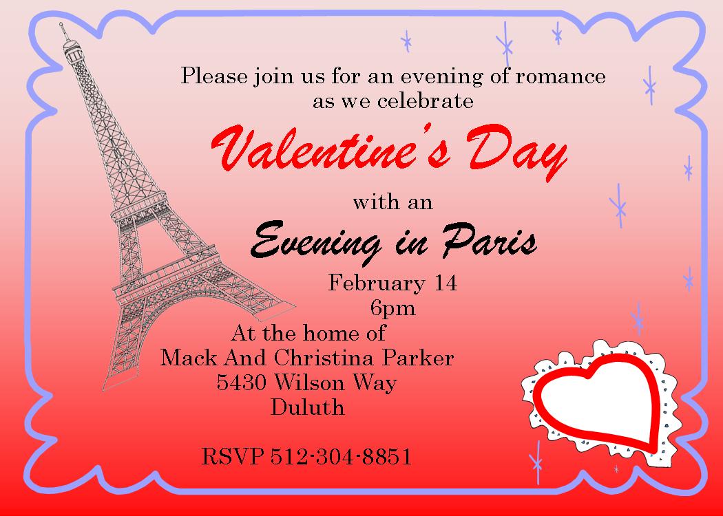 Valentine's Day Party Invitations 2017
