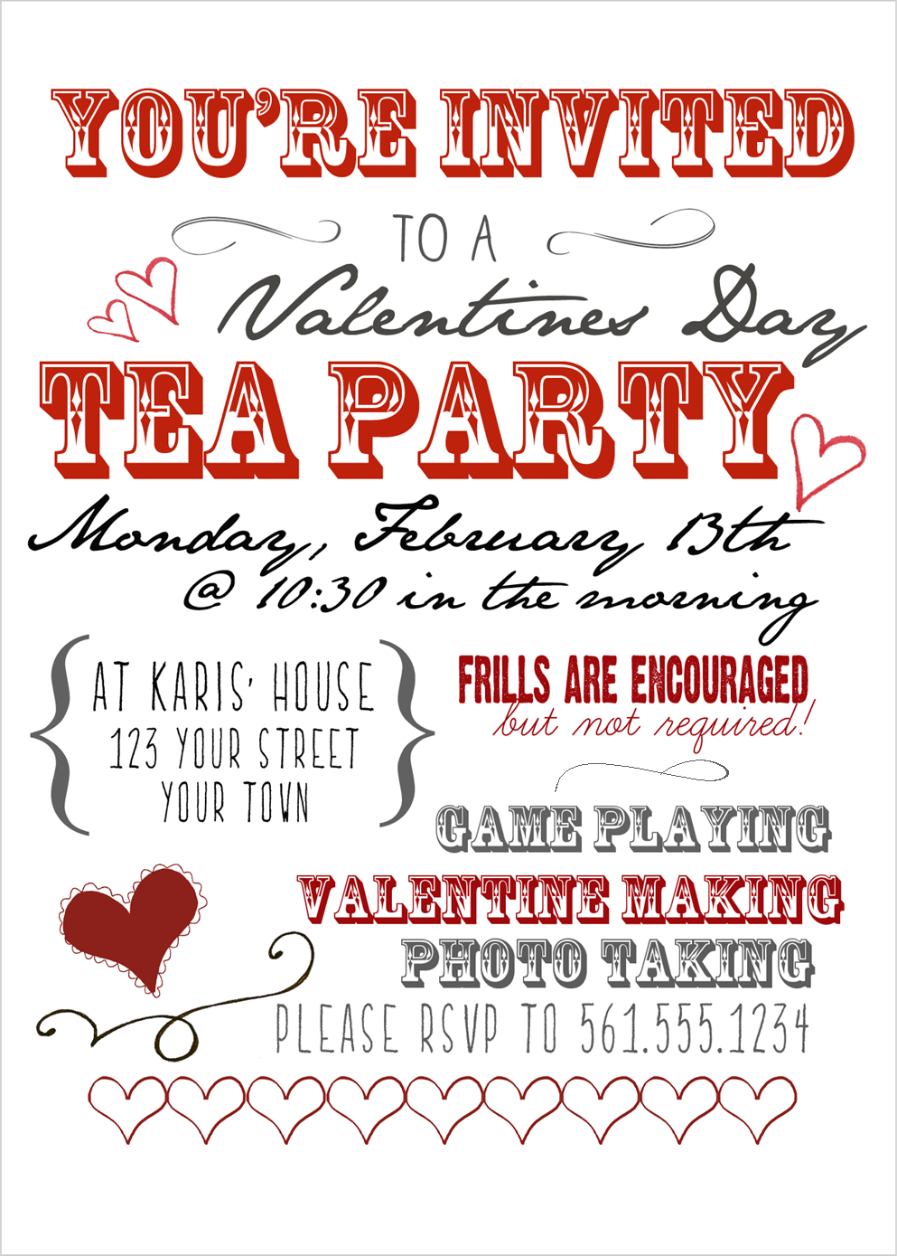 Valentine's Day Tea Party
