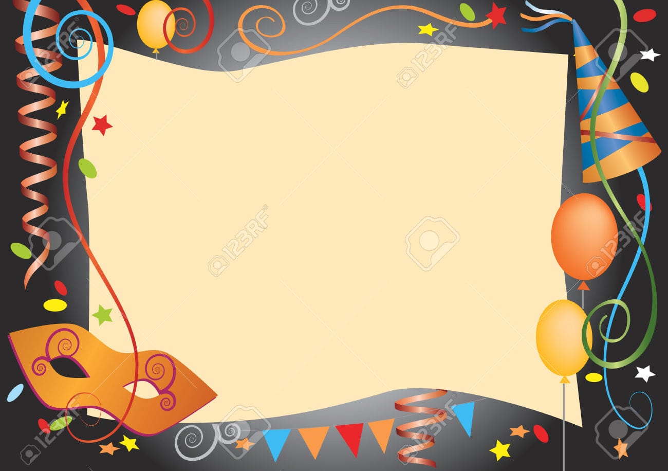 Vector Colorful Background For Carnival And Party Invitation