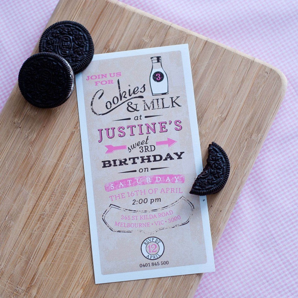 Vintage Birthday Party Invitations