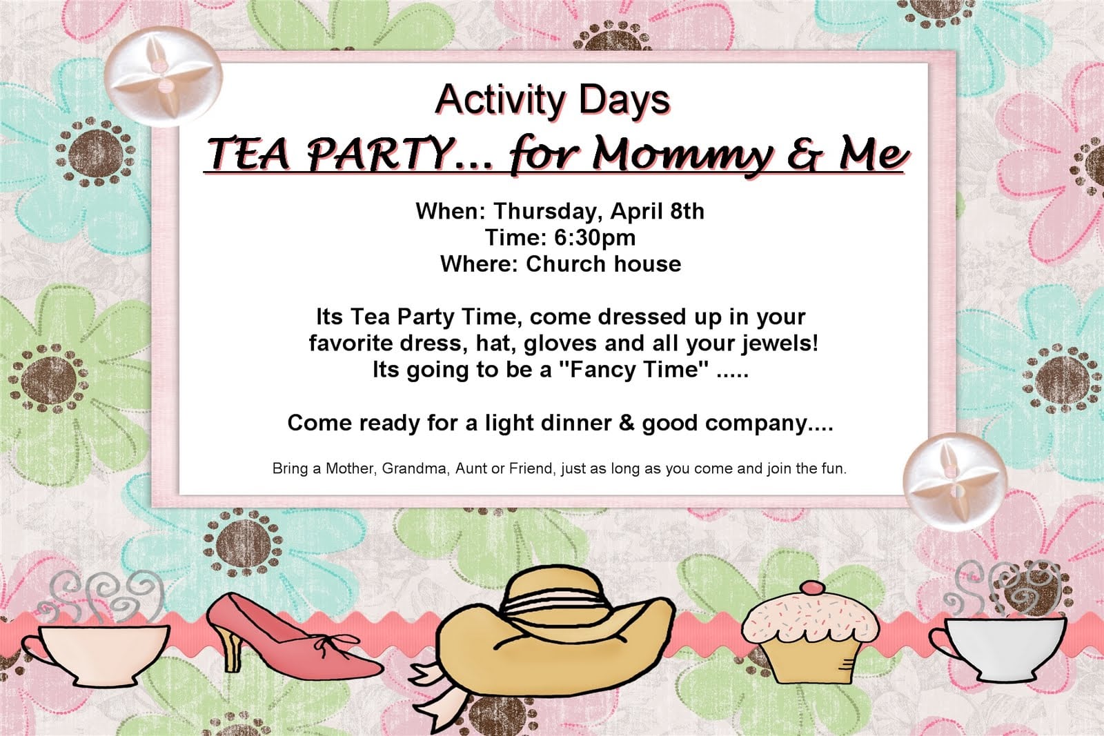 Watch More Like Mother Daughter Tea Party Invitations