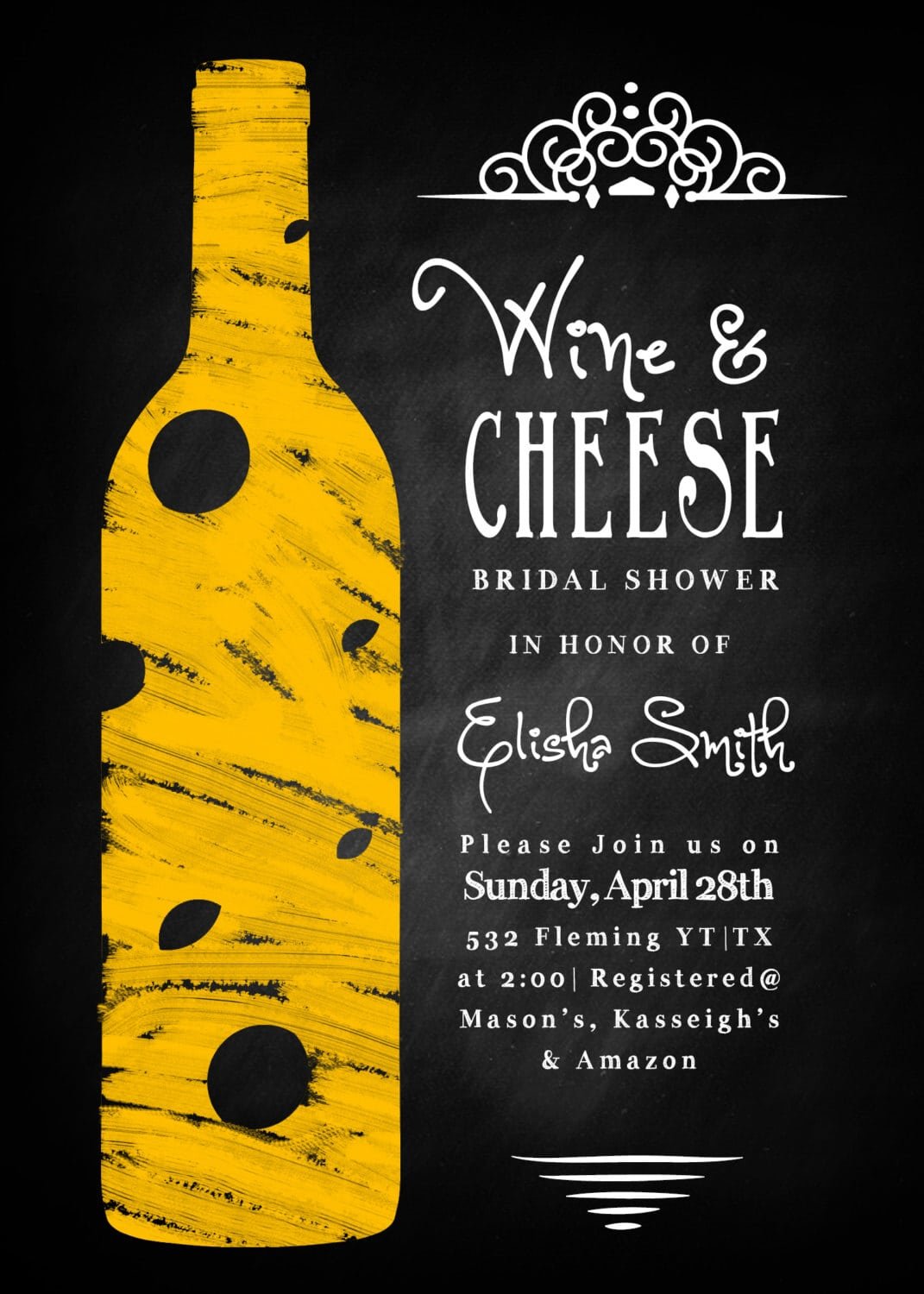 Wine & Cheese Party Invitations