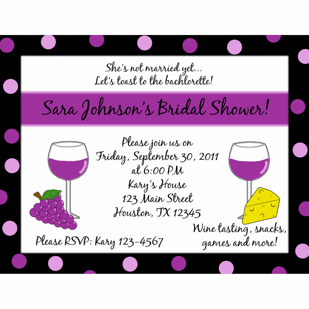 Wine Tasting Party Invitation Wording