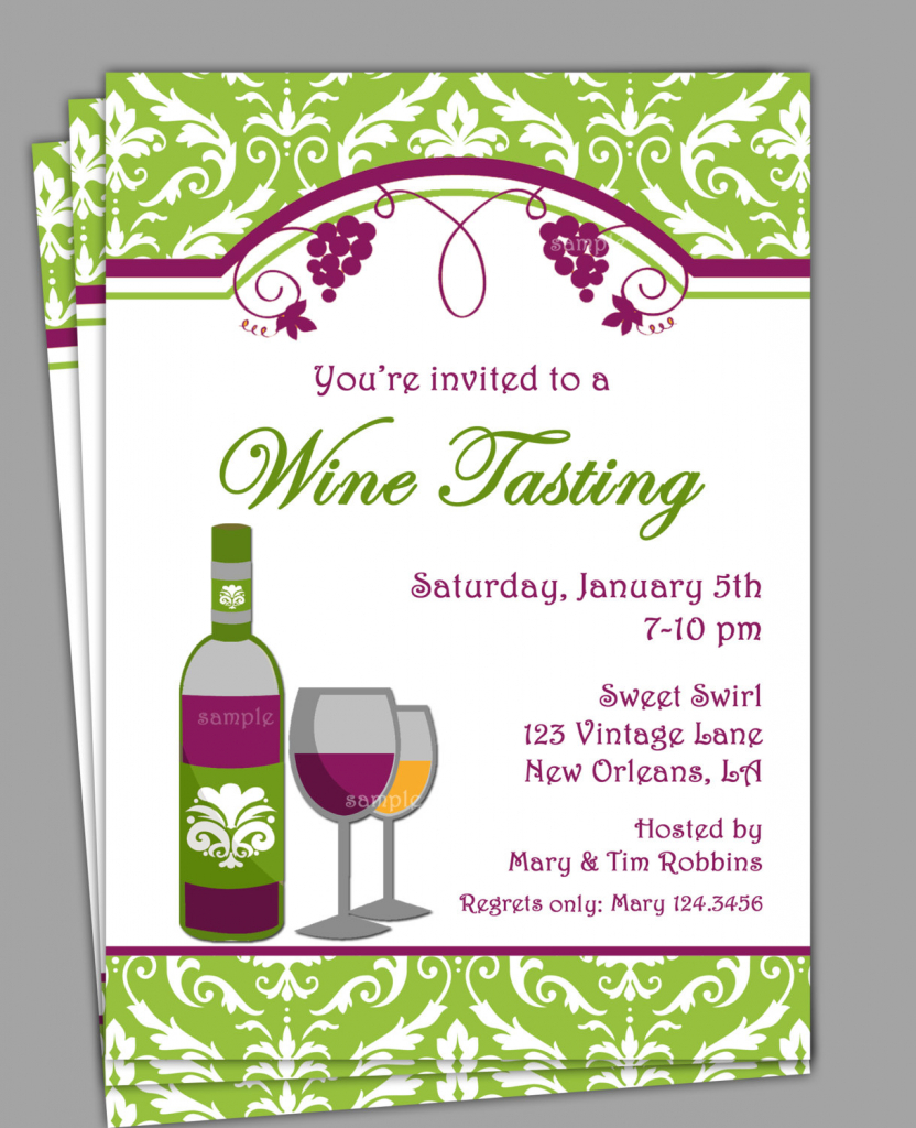 Wine Tasting Party Invitation Wording