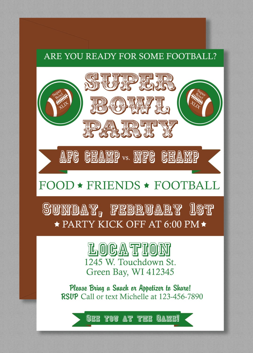You'll Want 2015 Super Bowl Invitations