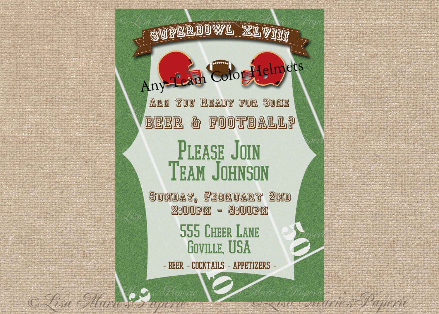 You'll Want 2015 Super Bowl Invitations