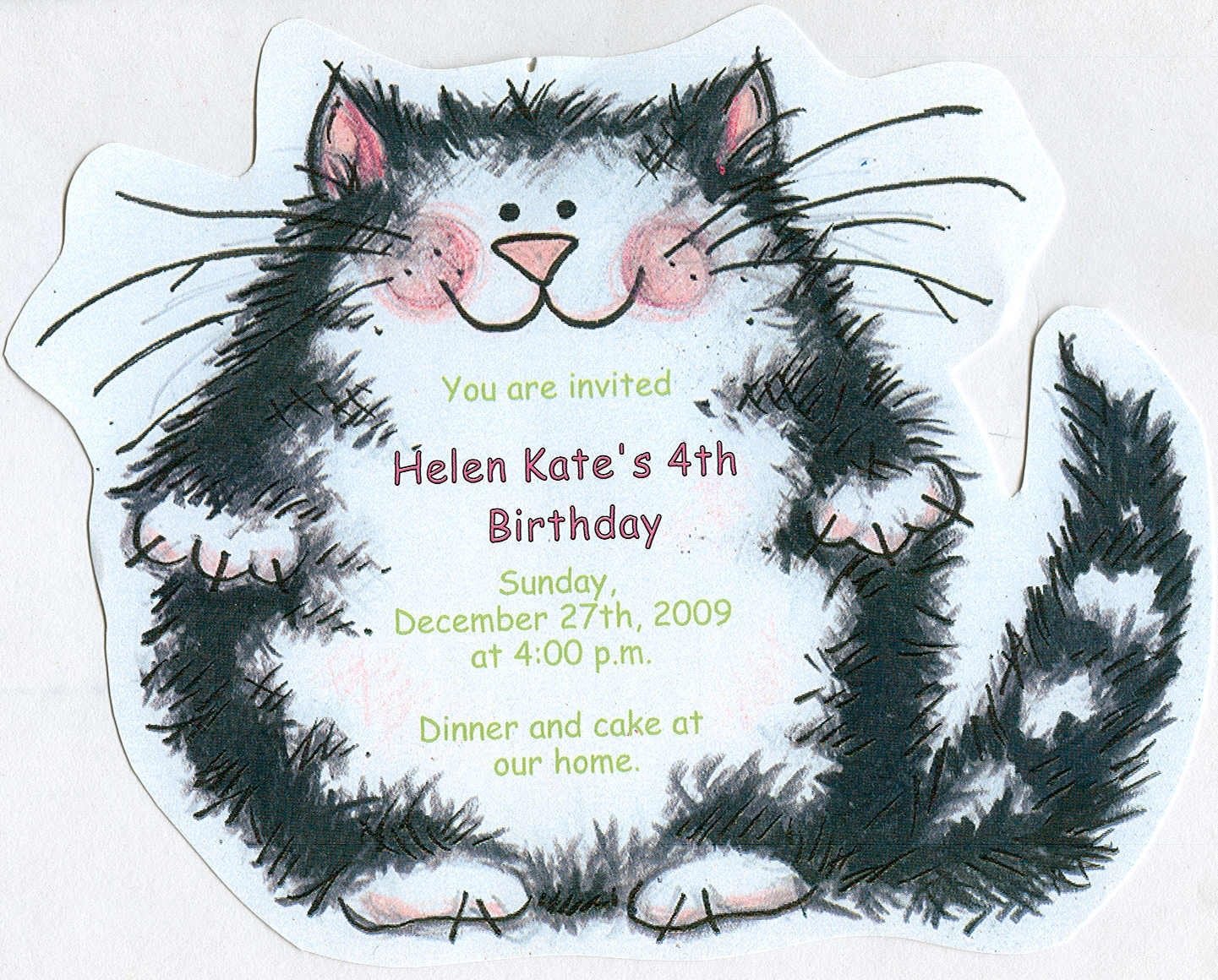 10 Cat Birthday Party Invitations