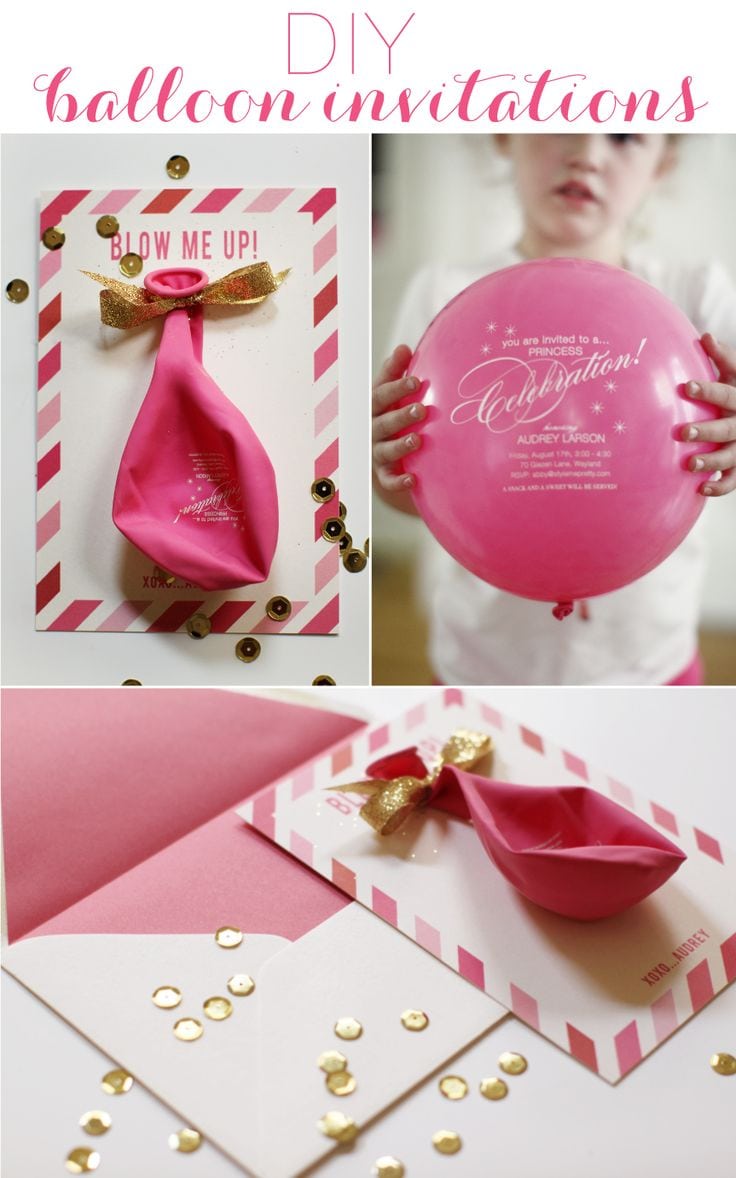 17 Best Ideas About Balloon Invitation On Pinterest