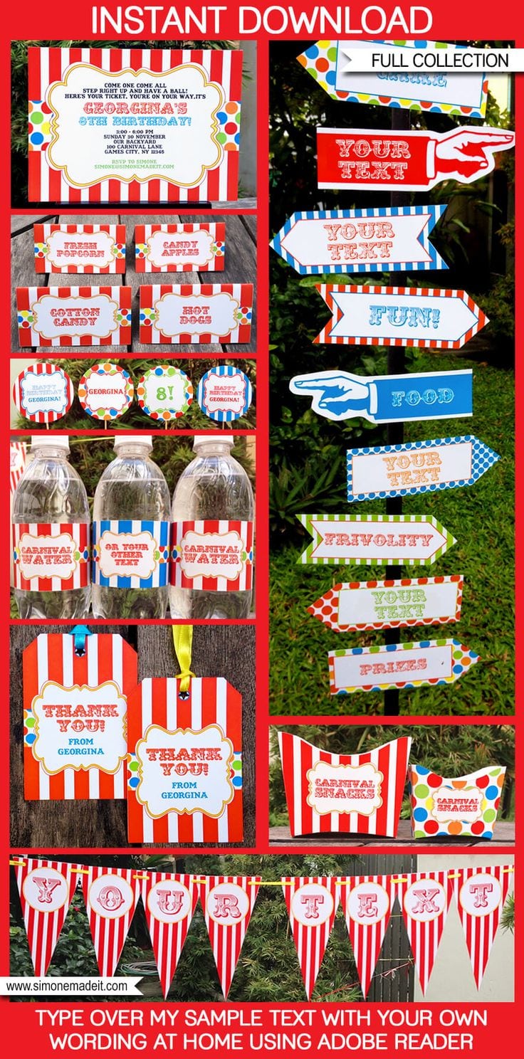 17 Best Ideas About Circus Party Invitations On Pinterest