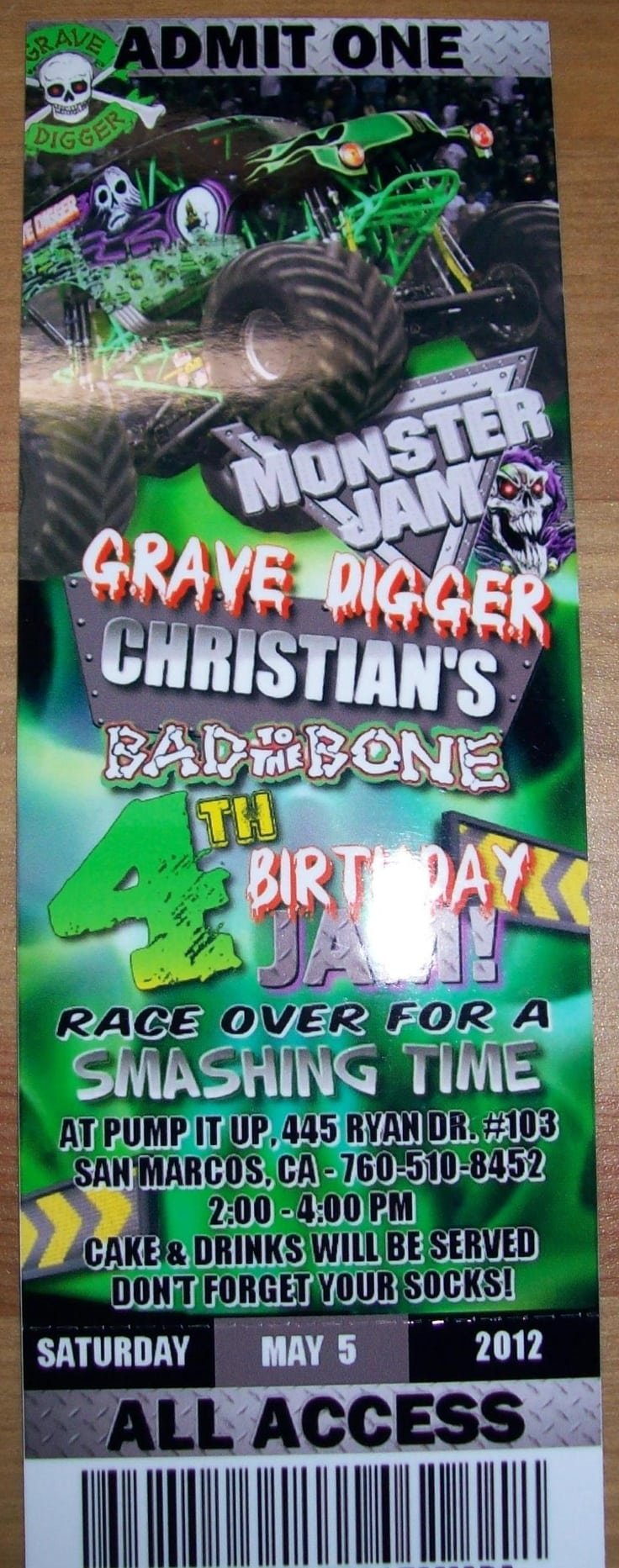 17 Best Images About Billy's Grave Digger 3rd Bday On Pinterest