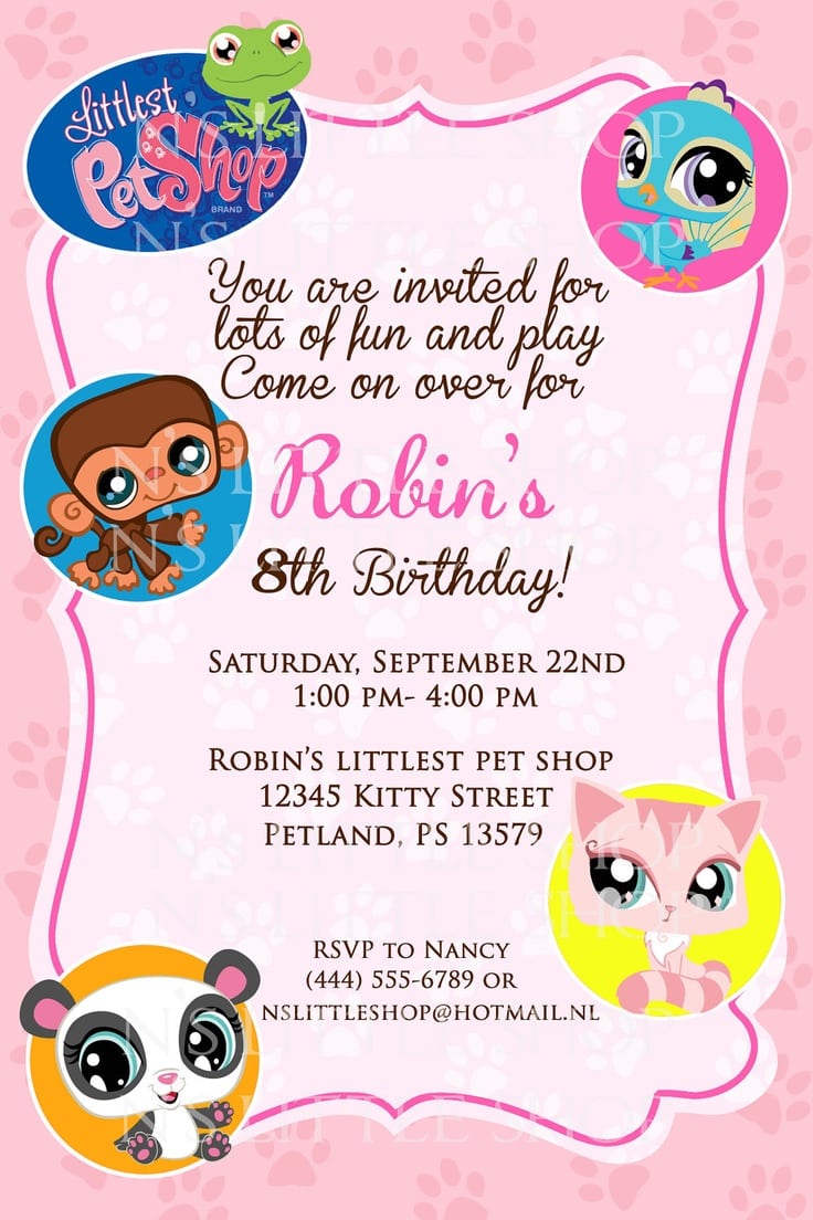 17 Best Images About Littlest Pet Shop Party Ideas On Pinterest