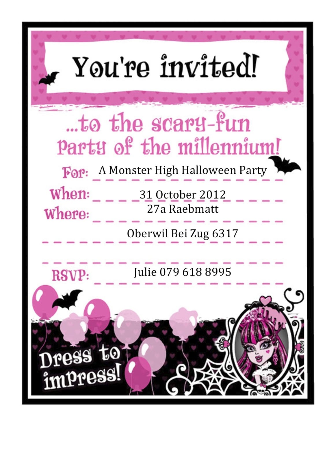 17 Best Images About Monster High Party