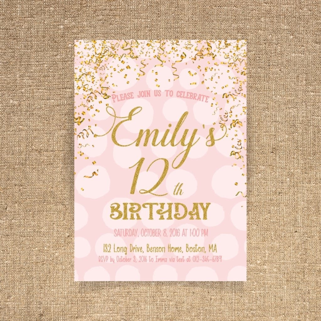 17th Birthday Party Invitations 17th Birthday Card Etsy