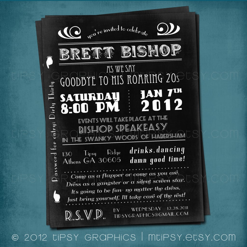 1920s Party Invitation Template
