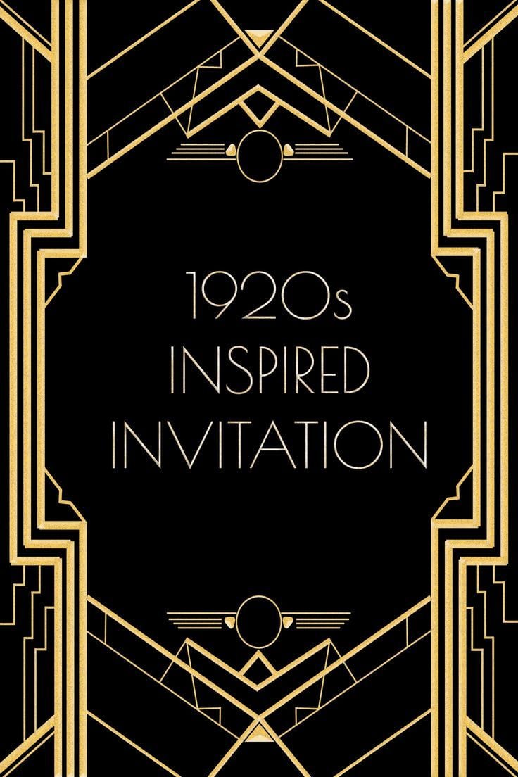 1920s Party Invitation Template  Mafia Party Invitations Party