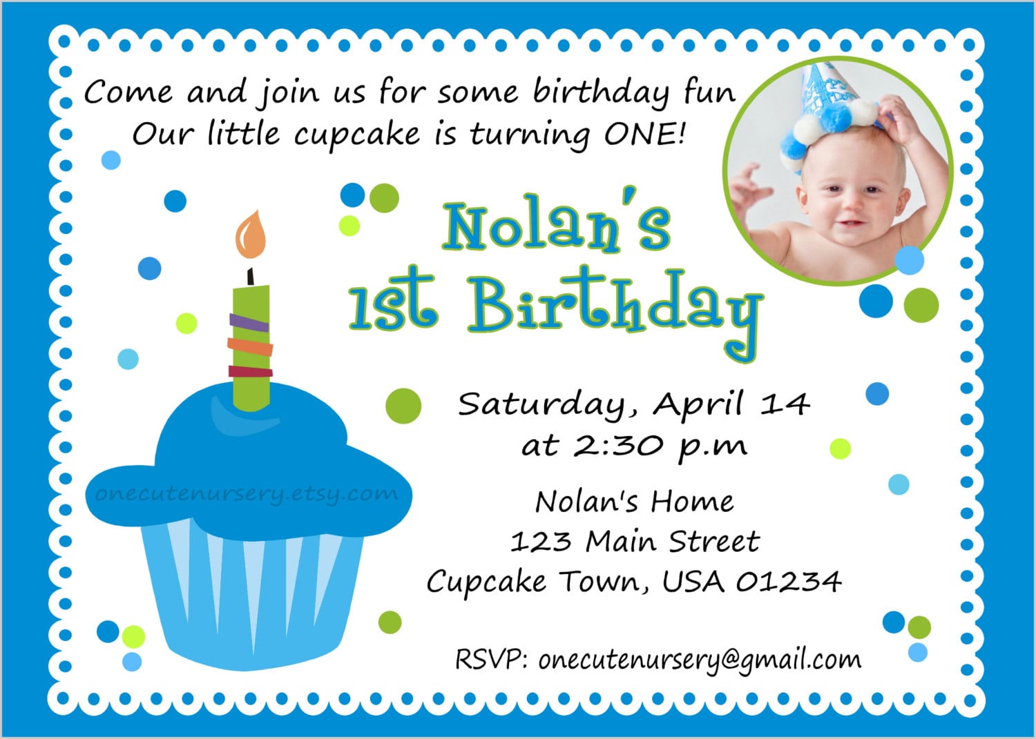 1st Birthday Invitations