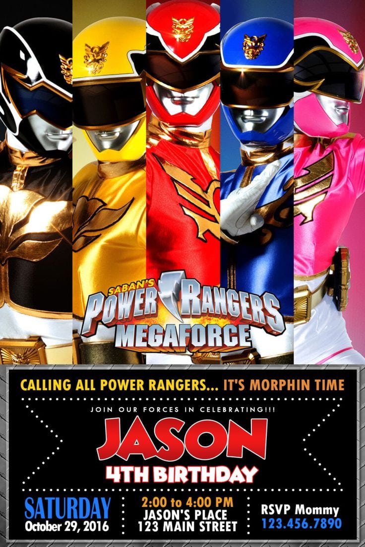 25+ Best Ideas About Power Ranger Party On Pinterest