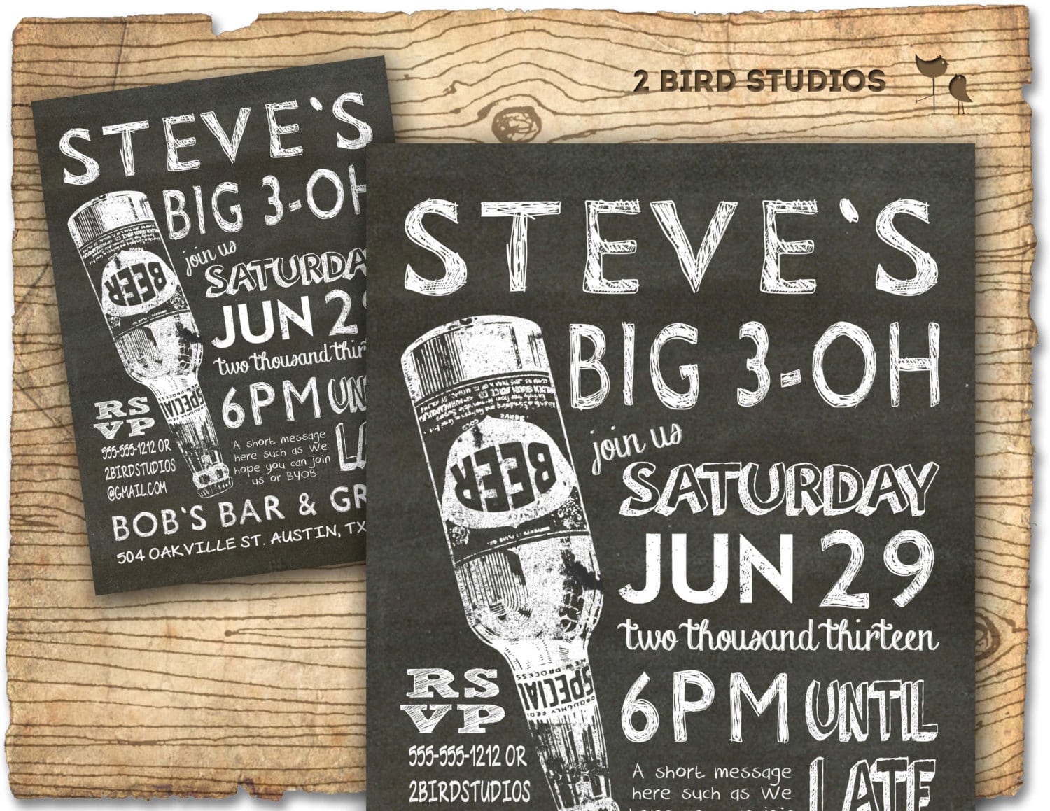 30th Birthday Invitation 30th 40th 50th 60th Male Birthday