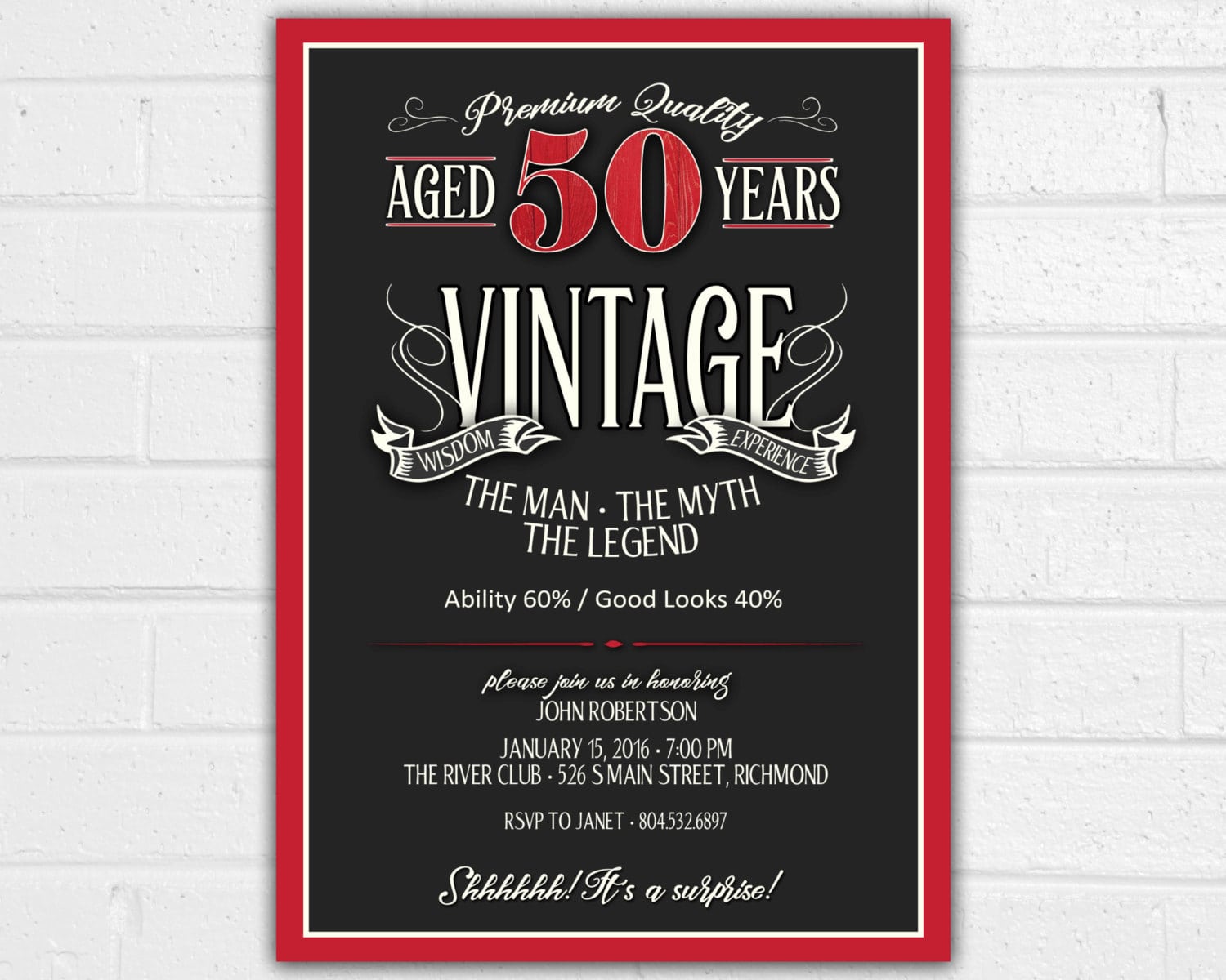 30th Birthday Invitation