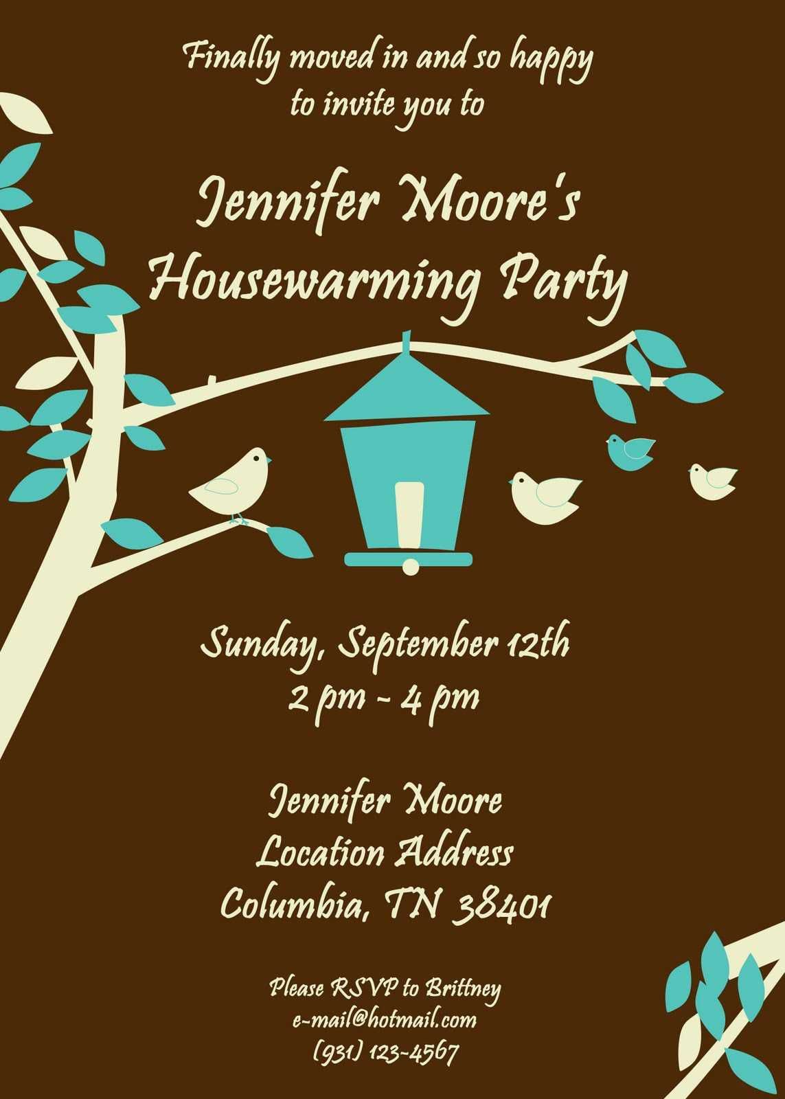 37 Free Printable Housewarming Invitations Templates