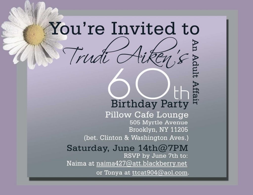 60th Birthday Party Invitation Wording Surprise 60th Birthday