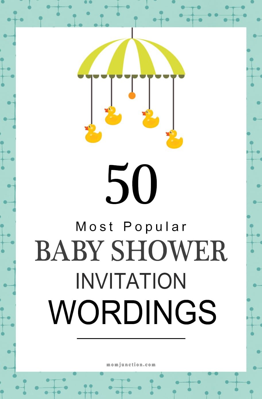 75 Most Popular Baby Shower Invitation Wordings