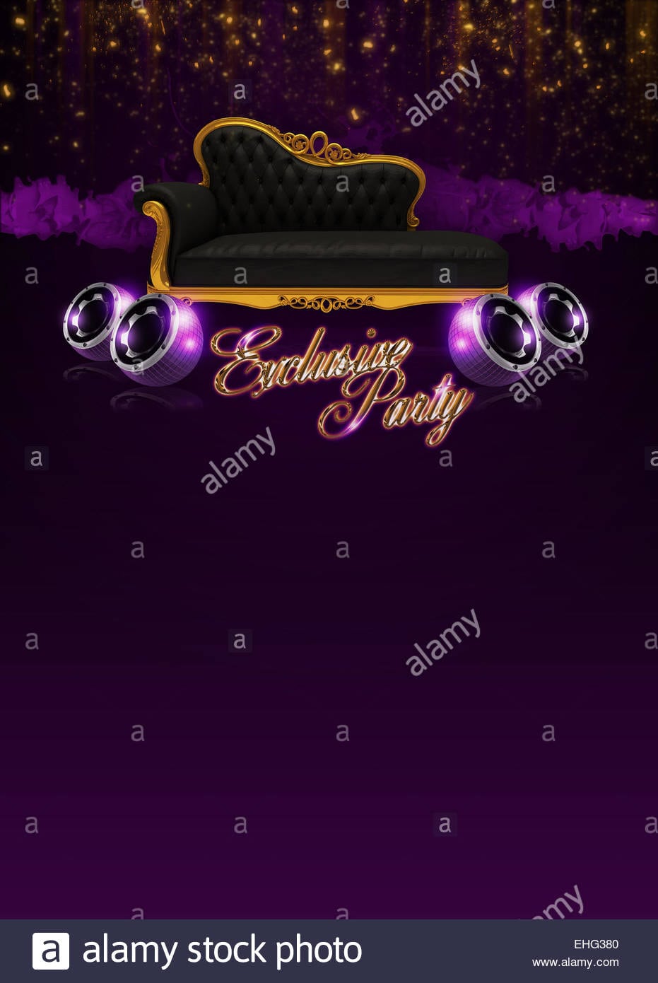Abstract Exclusive Party Invitation Poster Background With Space