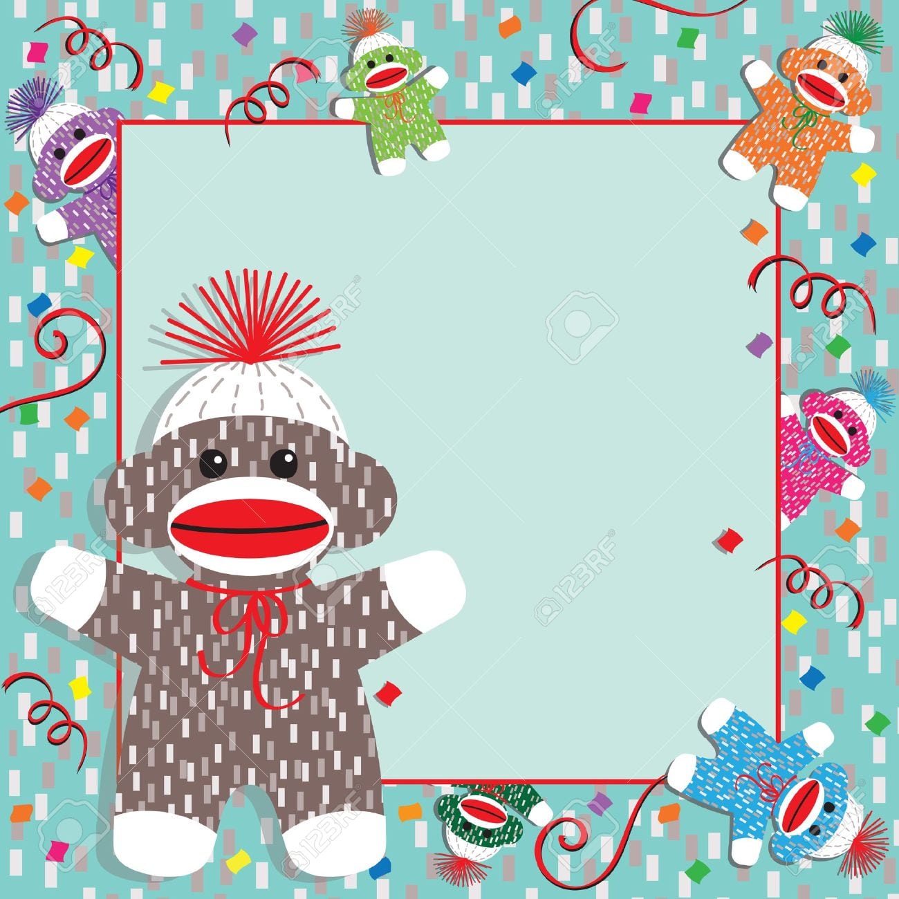 Adorable Baby Socks Monkeys Gather Around This Festive Baby Shower