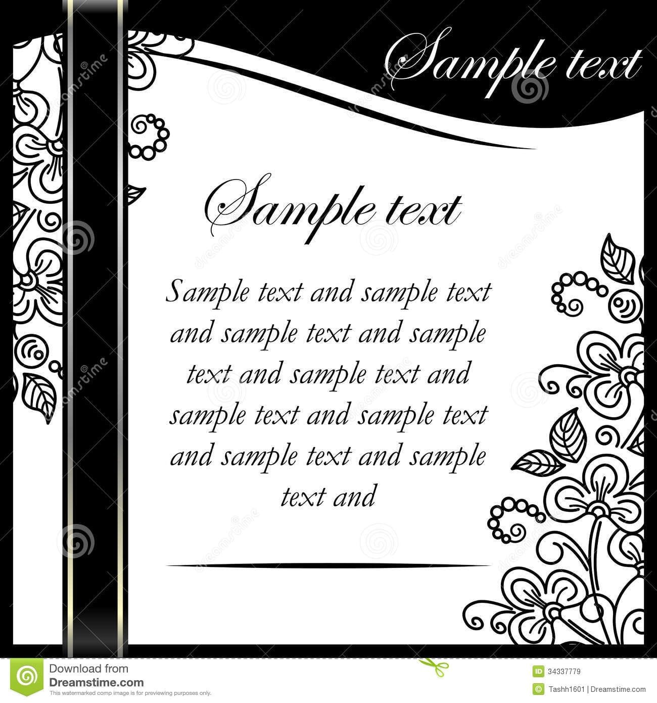 And White Party Invitations Templates