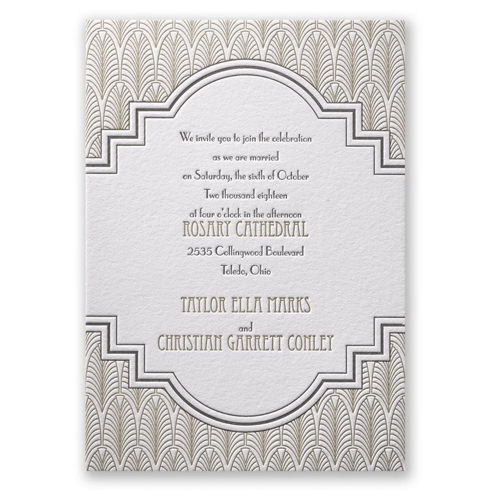 Art Deco Wedding Invitations