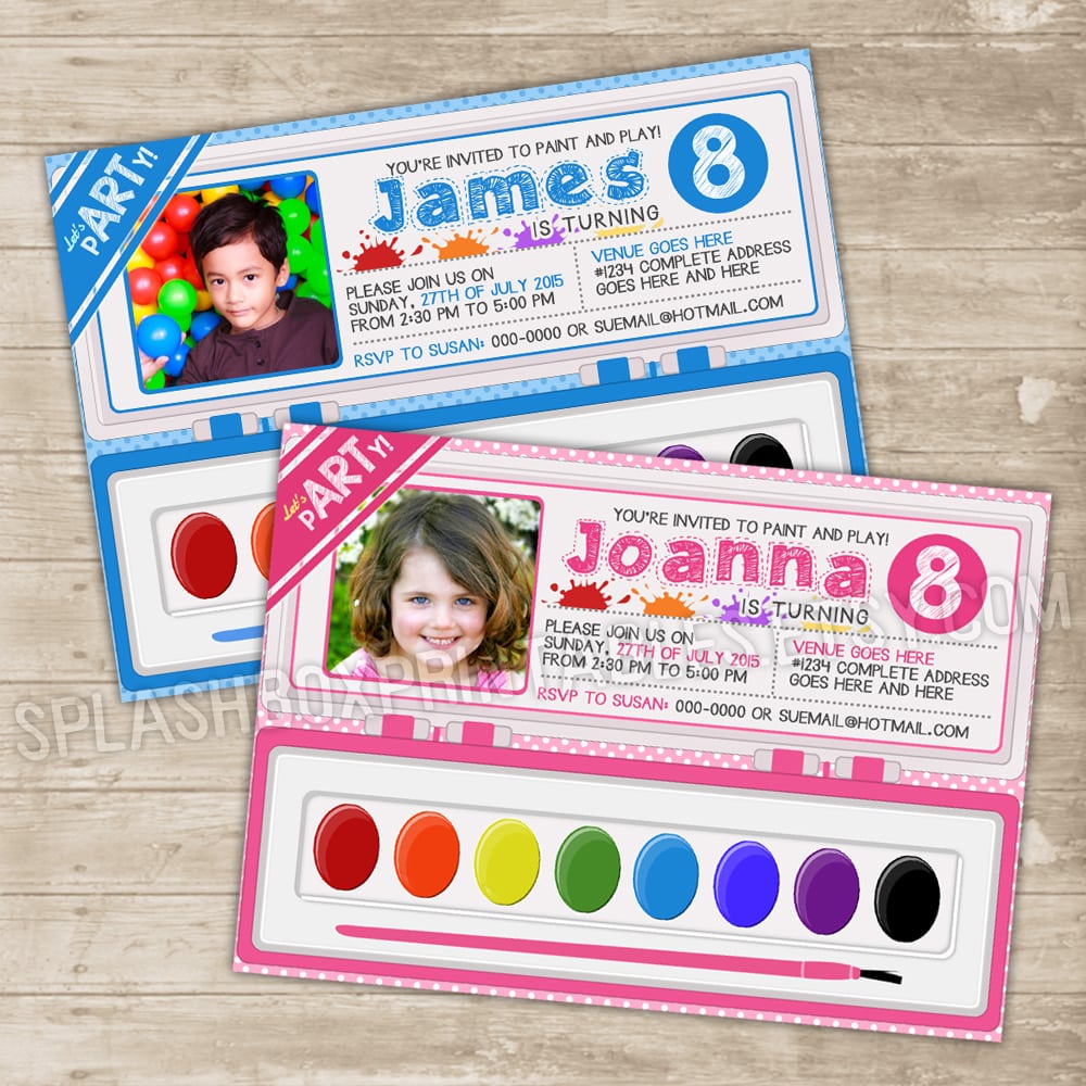 Art Party Invitation