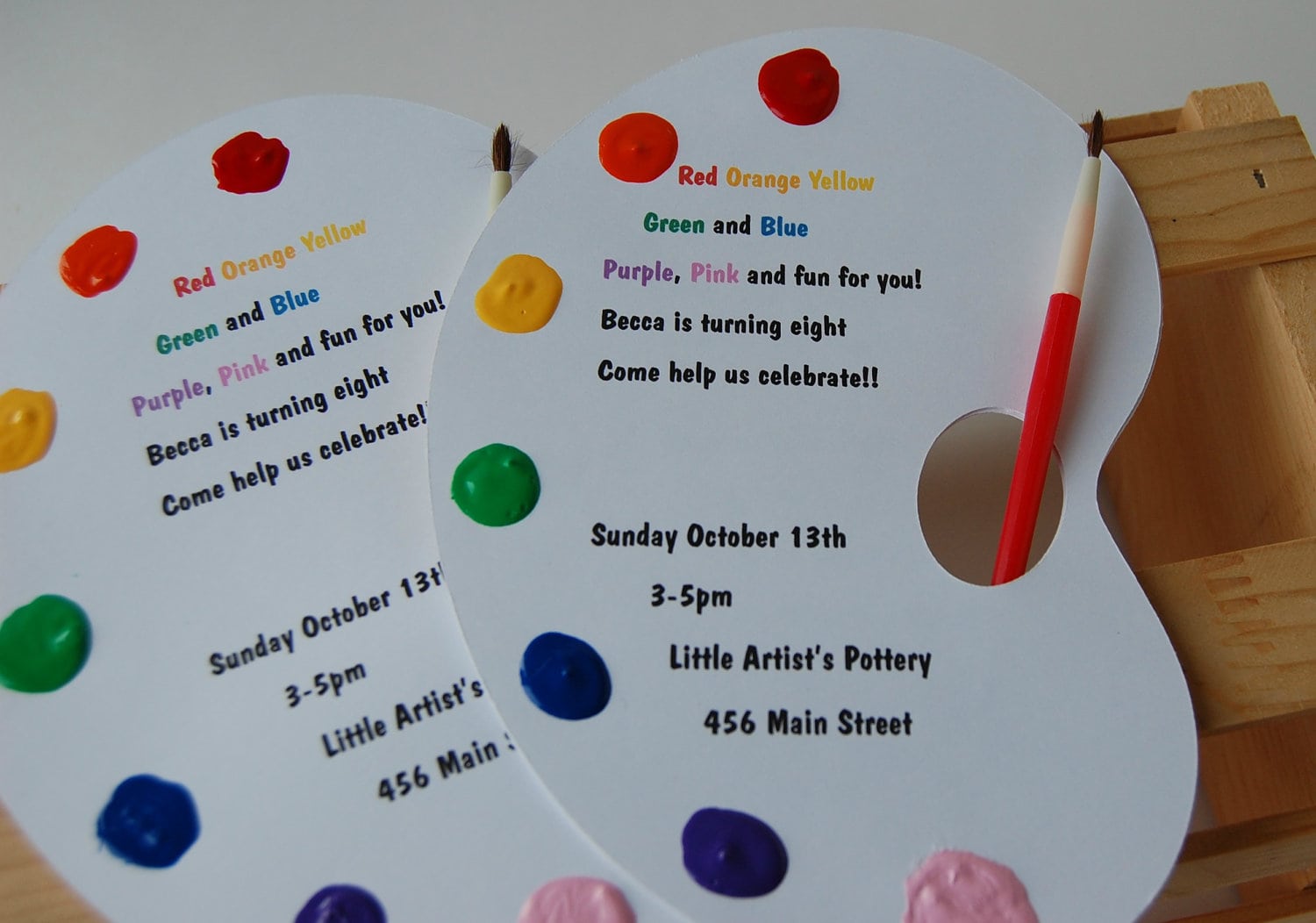 Art Party Invitation, Paint Party Invitation, Craft Party