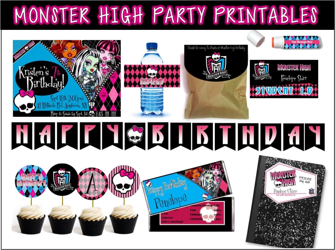 Awesome Monster High Party Games ~ Diy And Printables!